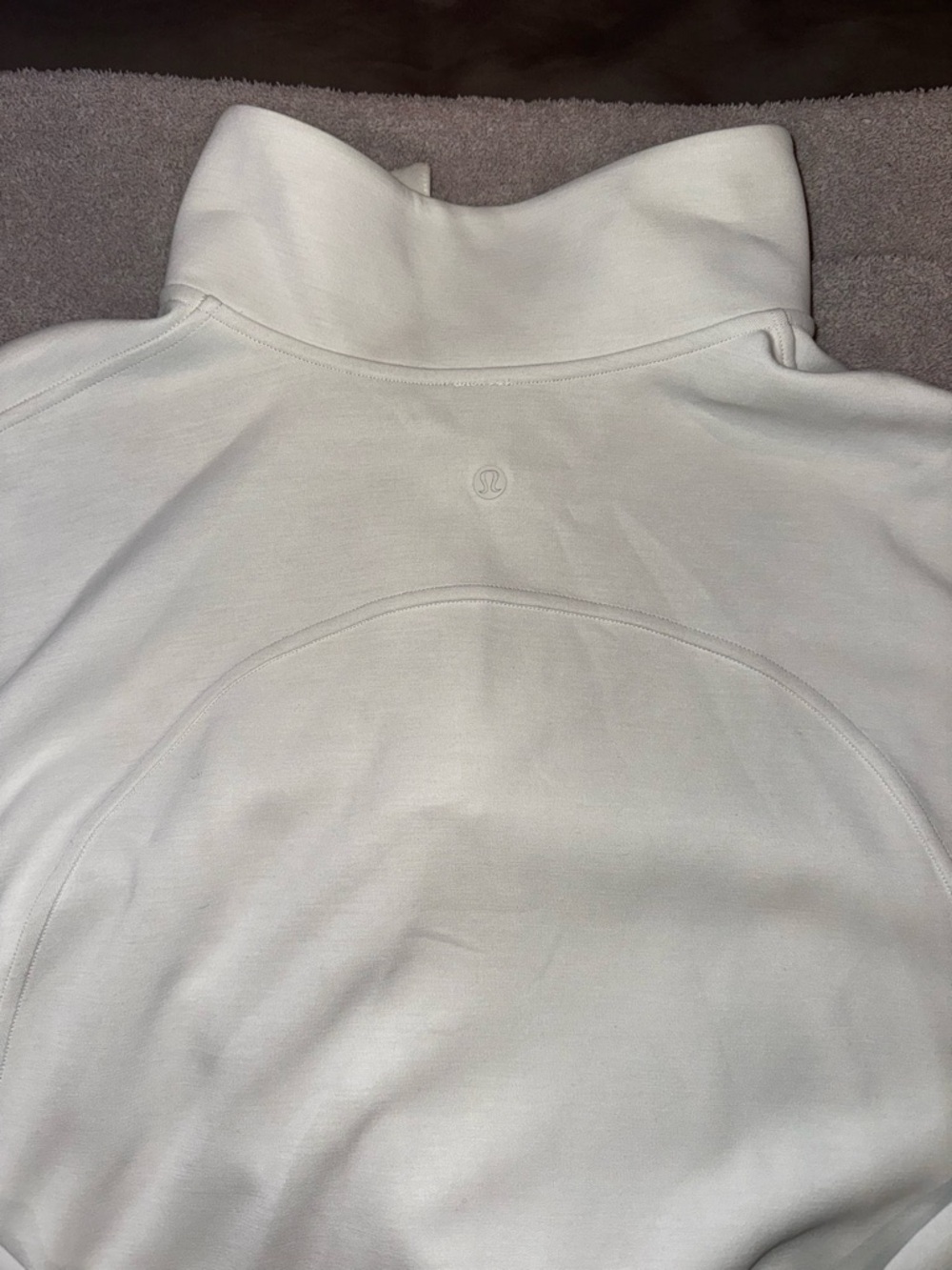 lululemon athletica Off-White Half-Zip Pullover - Picture 7 of 7